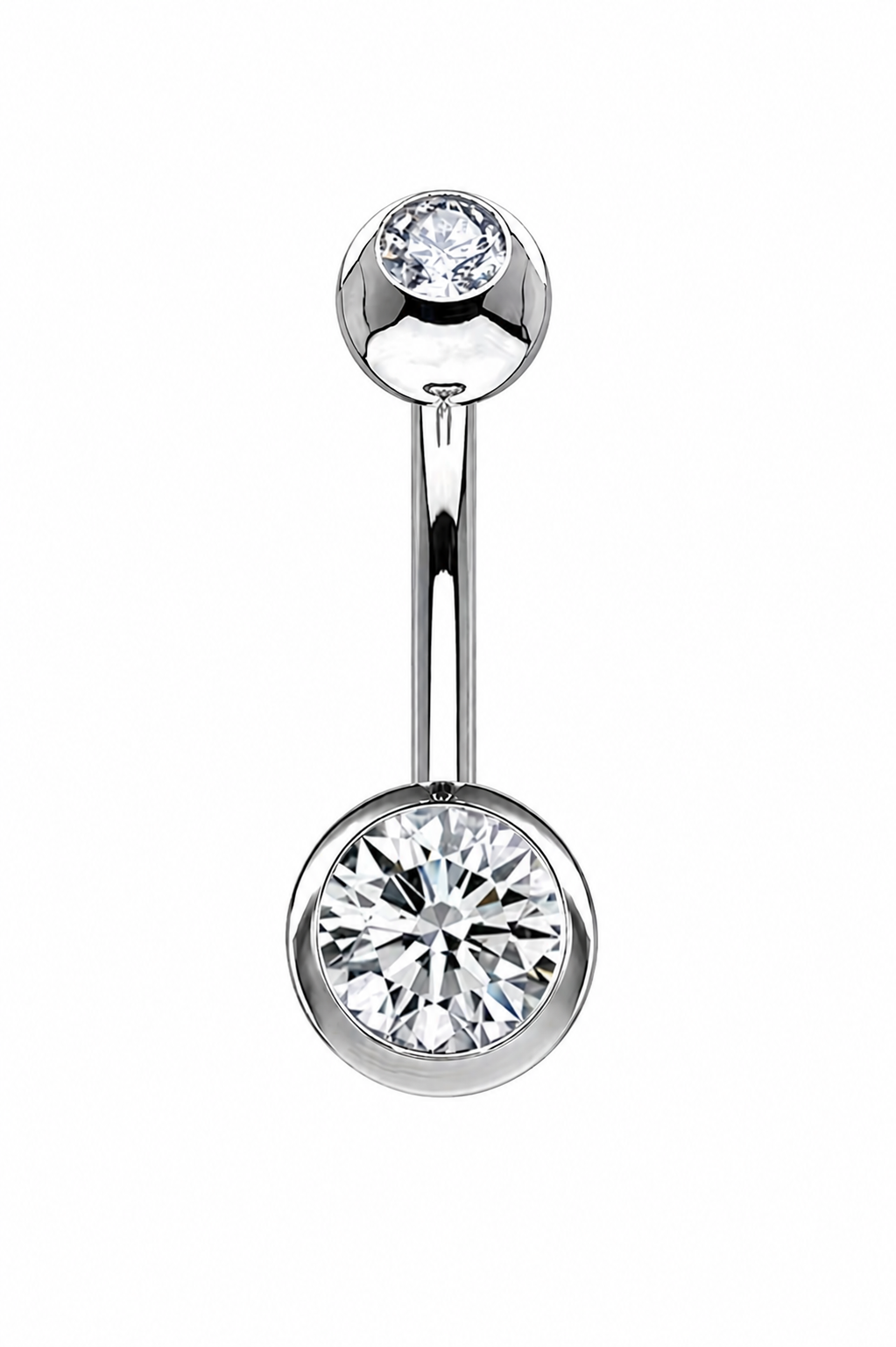 Bauchnabelpiercing – Crystal Glow ✨