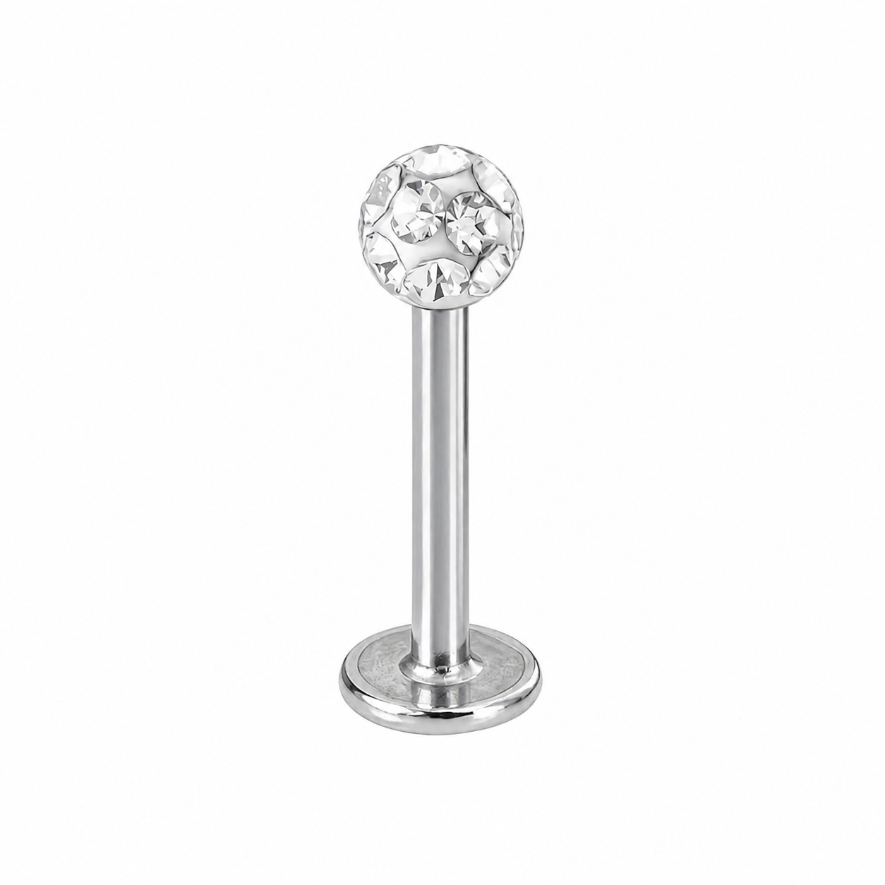 Crystal Labret Piercing – Edelstahl Zirkonia