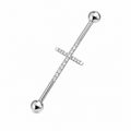 Industrial Piercing – Cross Sparkle ✨
