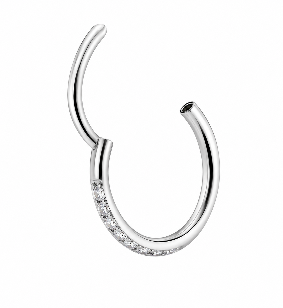 Funkelnder Clicker Ring – Silber 8mm ✨