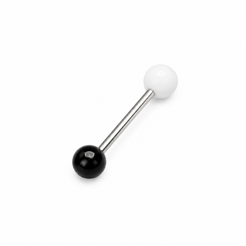 Yin & Yang – Zungenpiercing 🖤🤍