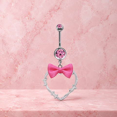 Pink Bow Heart 🎀