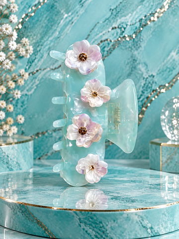 Blumen Haarklammer