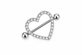 Heart Nipple Piercing – Sparkling Love ✨